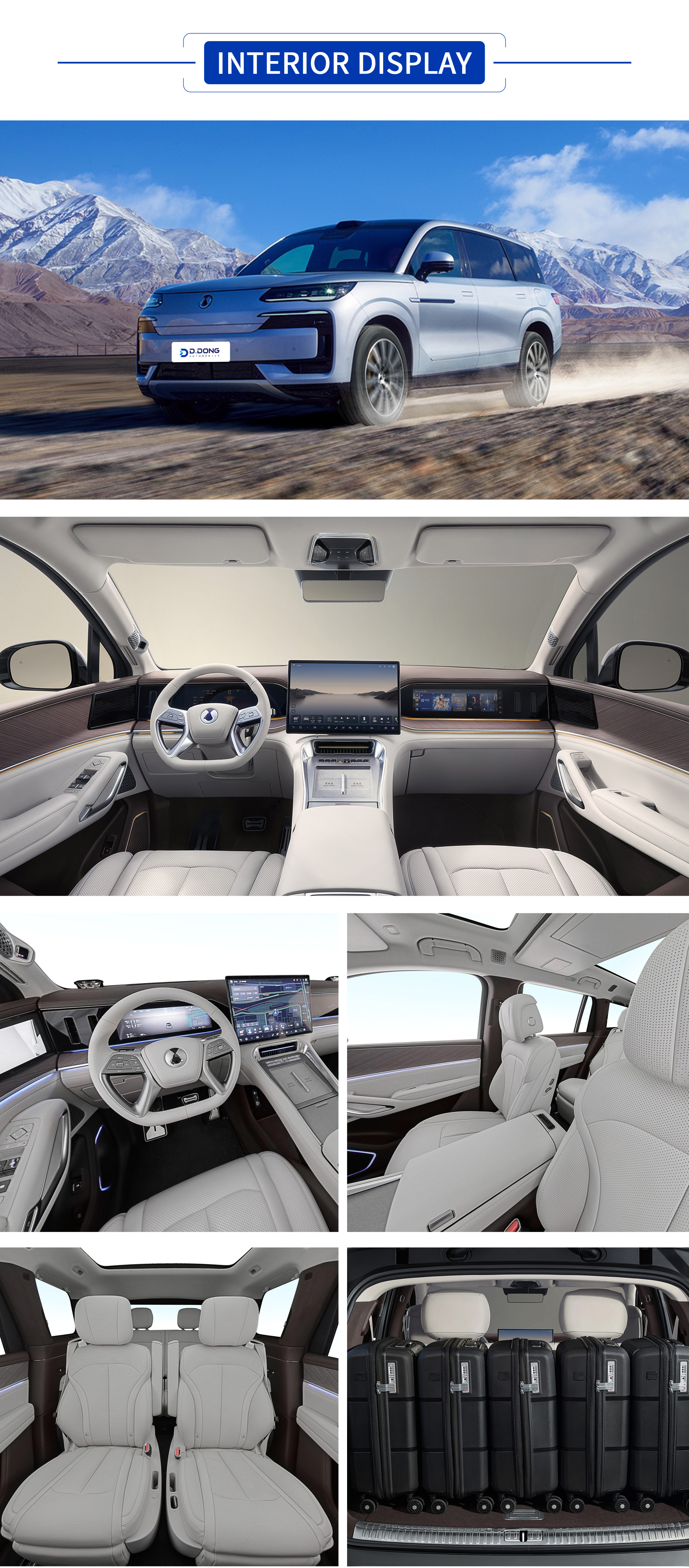 BYD Denza N9 All Colors,BYD Denza N9 All Interior Display